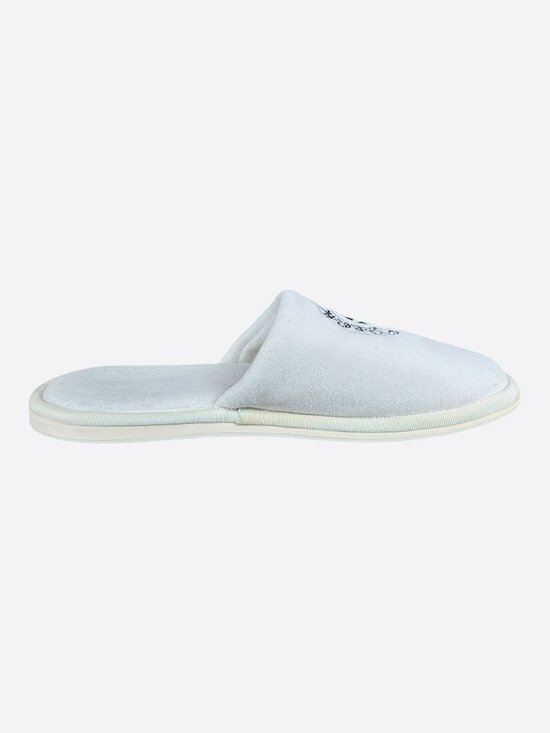 Chrome Hearts White & Black Horseshoe Logo Slippers main image 4